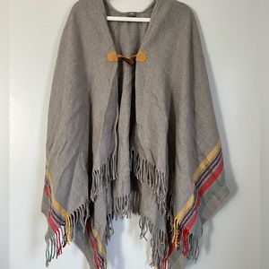 Aerie Boho Striped Poncho